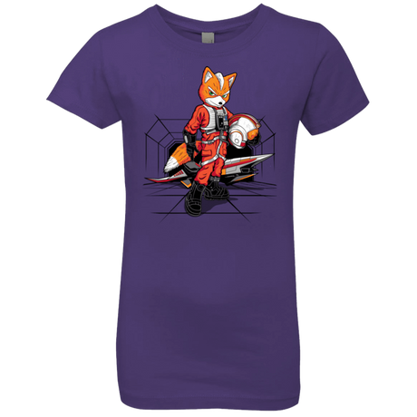 T-Shirts Purple Rush / YXS Rebel Fox Girls Premium T-Shirt