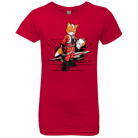 T-Shirts Red / YXS Rebel Fox Girls Premium T-Shirt