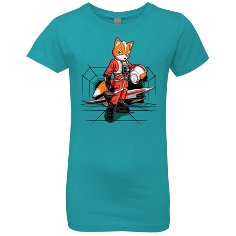 T-Shirts Tahiti Blue / YXS Rebel Fox Girls Premium T-Shirt