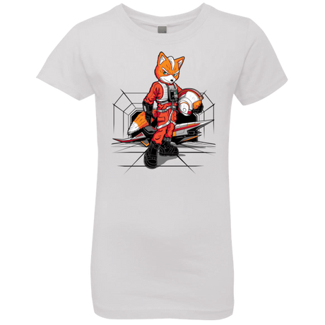 T-Shirts White / YXS Rebel Fox Girls Premium T-Shirt