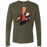 T-Shirts Military Green / Small Rebel Fox Men's Premium Long Sleeve