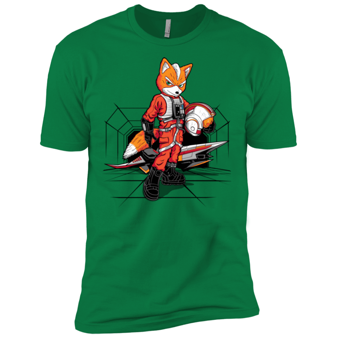T-Shirts Kelly Green / X-Small Rebel Fox Men's Premium T-Shirt