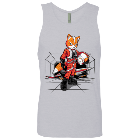T-Shirts Heather Grey / Small Rebel Fox Men's Premium Tank Top