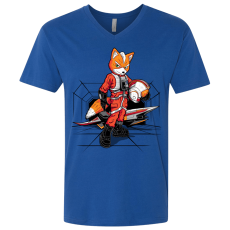 T-Shirts Royal / X-Small Rebel Fox Men's Premium V-Neck