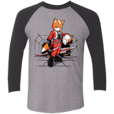 T-Shirts Premium Heather/ Vintage Black / X-Small Rebel Fox Men's Triblend 3/4 Sleeve