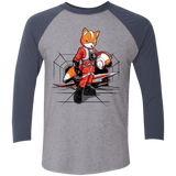 T-Shirts Premium Heather/ Vintage Navy / X-Small Rebel Fox Men's Triblend 3/4 Sleeve