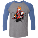 T-Shirts Premium Heather/ Vintage Royal / X-Small Rebel Fox Men's Triblend 3/4 Sleeve