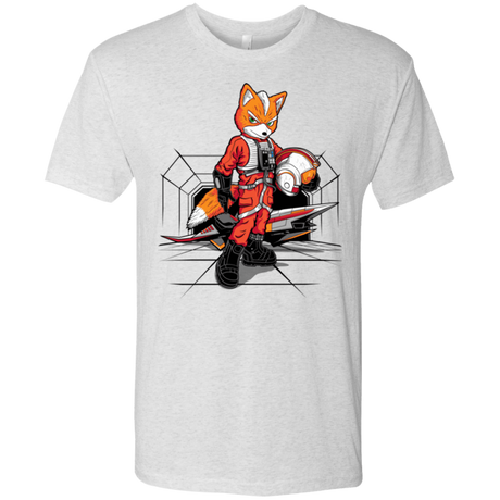 T-Shirts Heather White / Small Rebel Fox Men's Triblend T-Shirt