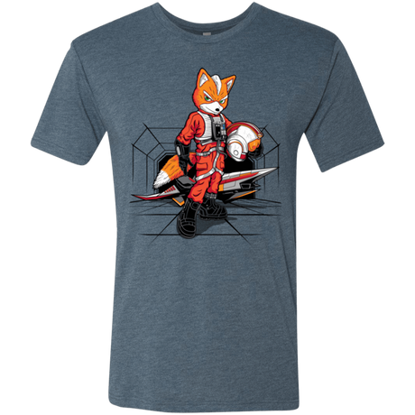 T-Shirts Indigo / Small Rebel Fox Men's Triblend T-Shirt