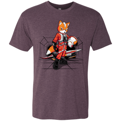 T-Shirts Vintage Purple / Small Rebel Fox Men's Triblend T-Shirt