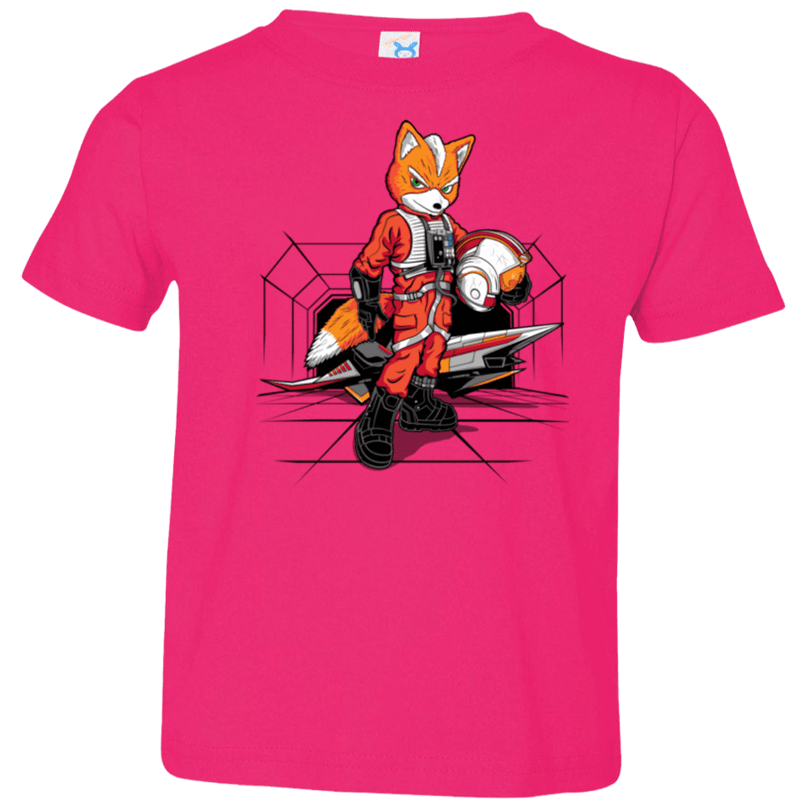 T-Shirts Hot Pink / 2T Rebel Fox Toddler Premium T-Shirt