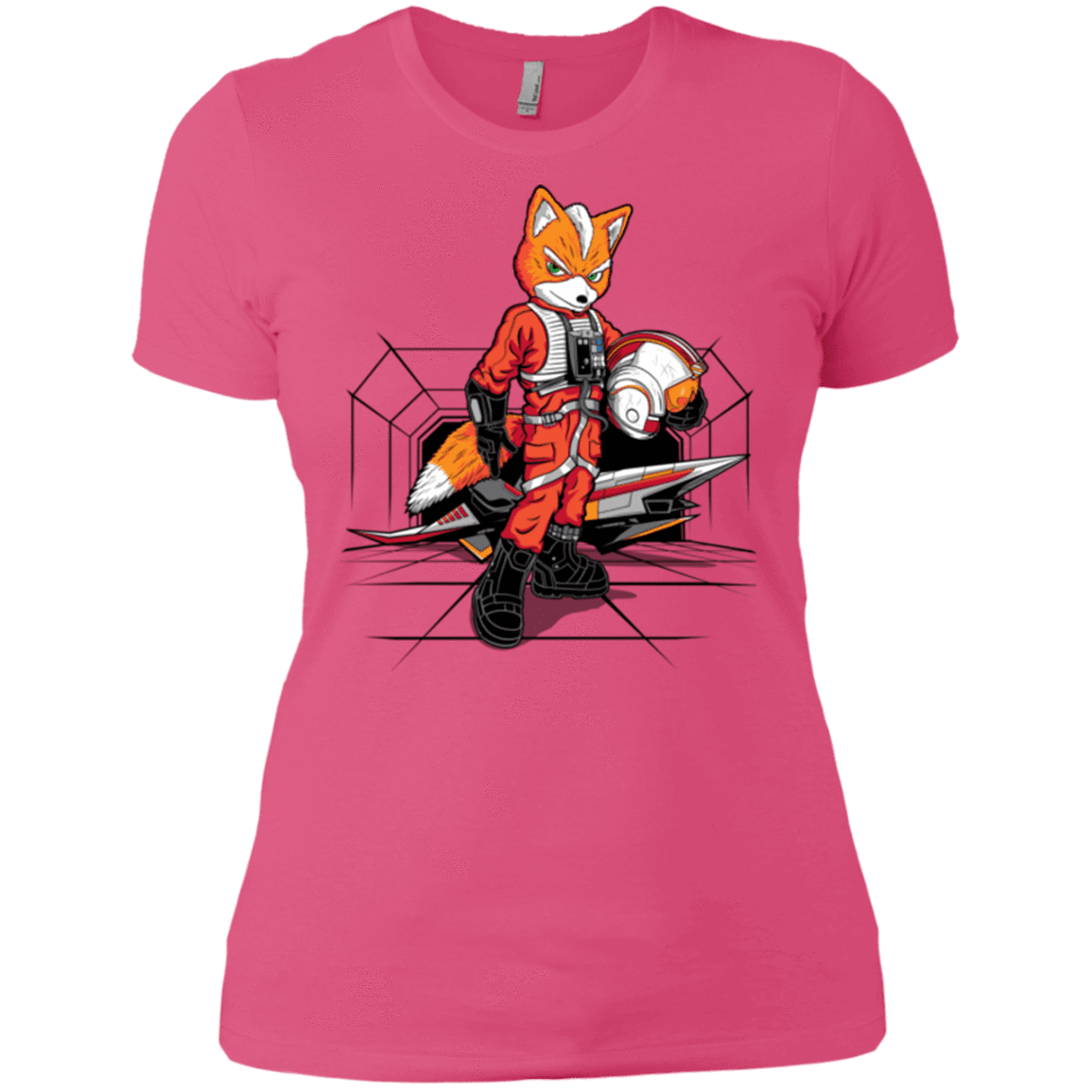 T-Shirts Hot Pink / X-Small Rebel Fox Women's Premium T-Shirt