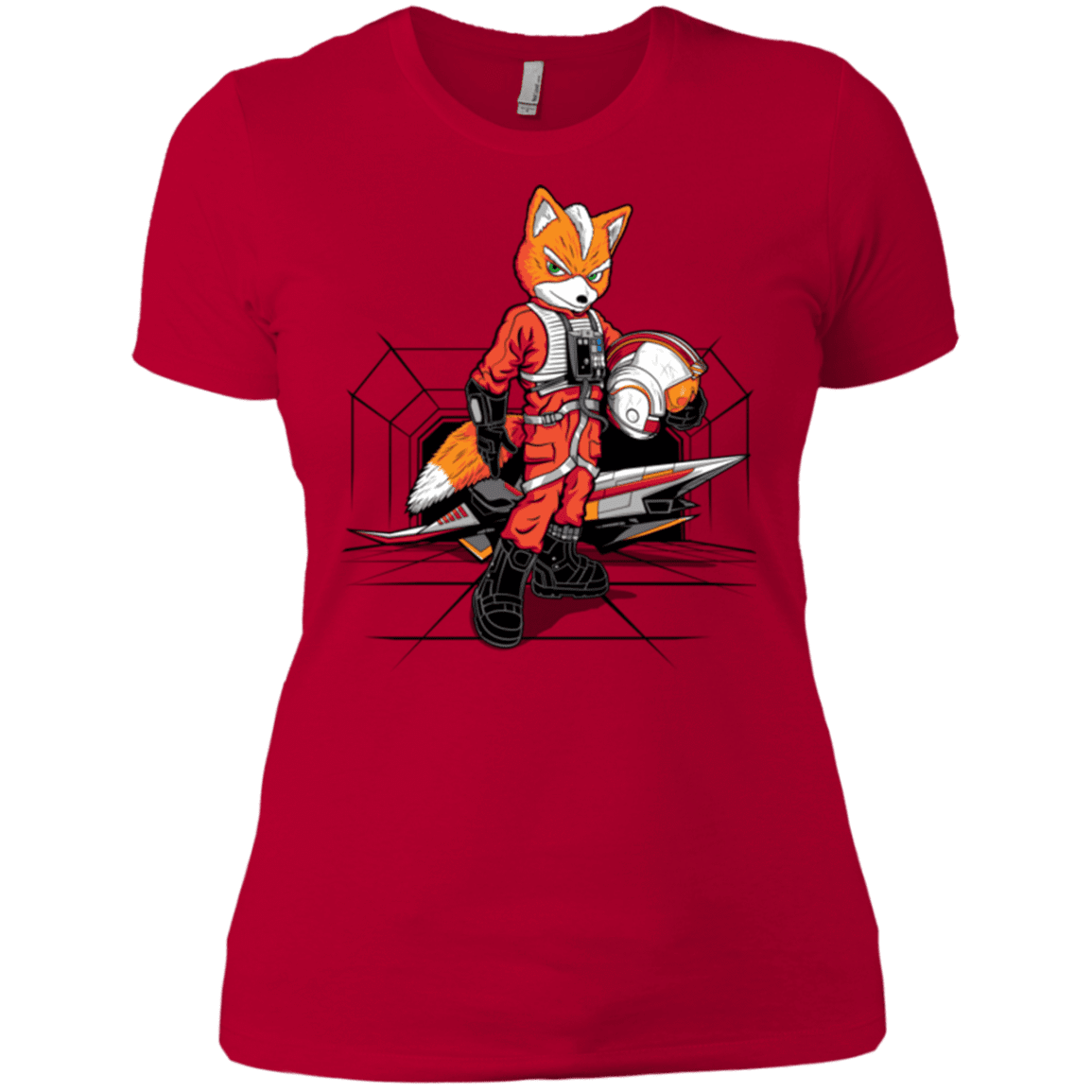 T-Shirts Red / X-Small Rebel Fox Women's Premium T-Shirt