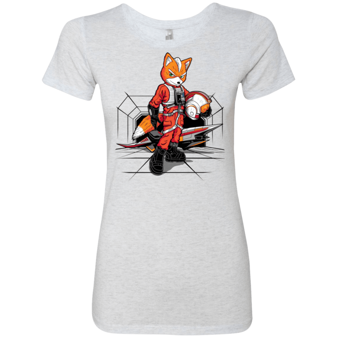 T-Shirts Heather White / Small Rebel Fox Women's Triblend T-Shirt
