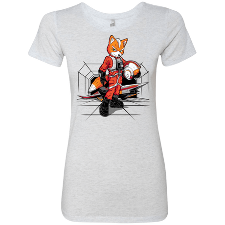 T-Shirts Heather White / Small Rebel Fox Women's Triblend T-Shirt