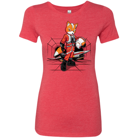 T-Shirts Vintage Red / Small Rebel Fox Women's Triblend T-Shirt