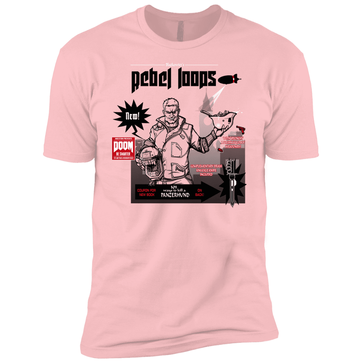 T-Shirts Light Pink / YXS Rebel Loops Boys Premium T-Shirt