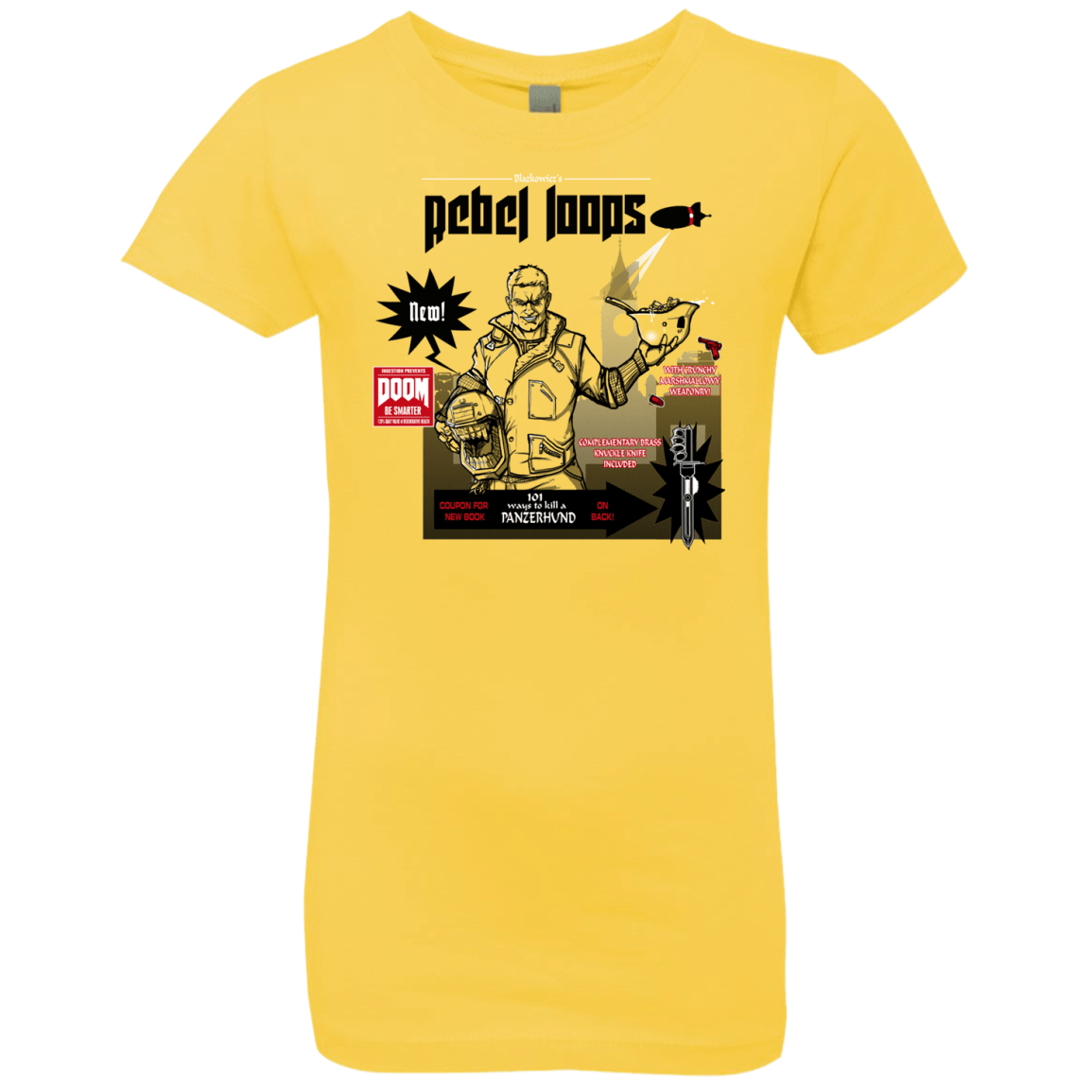 T-Shirts Vibrant Yellow / YXS Rebel Loops Girls Premium T-Shirt