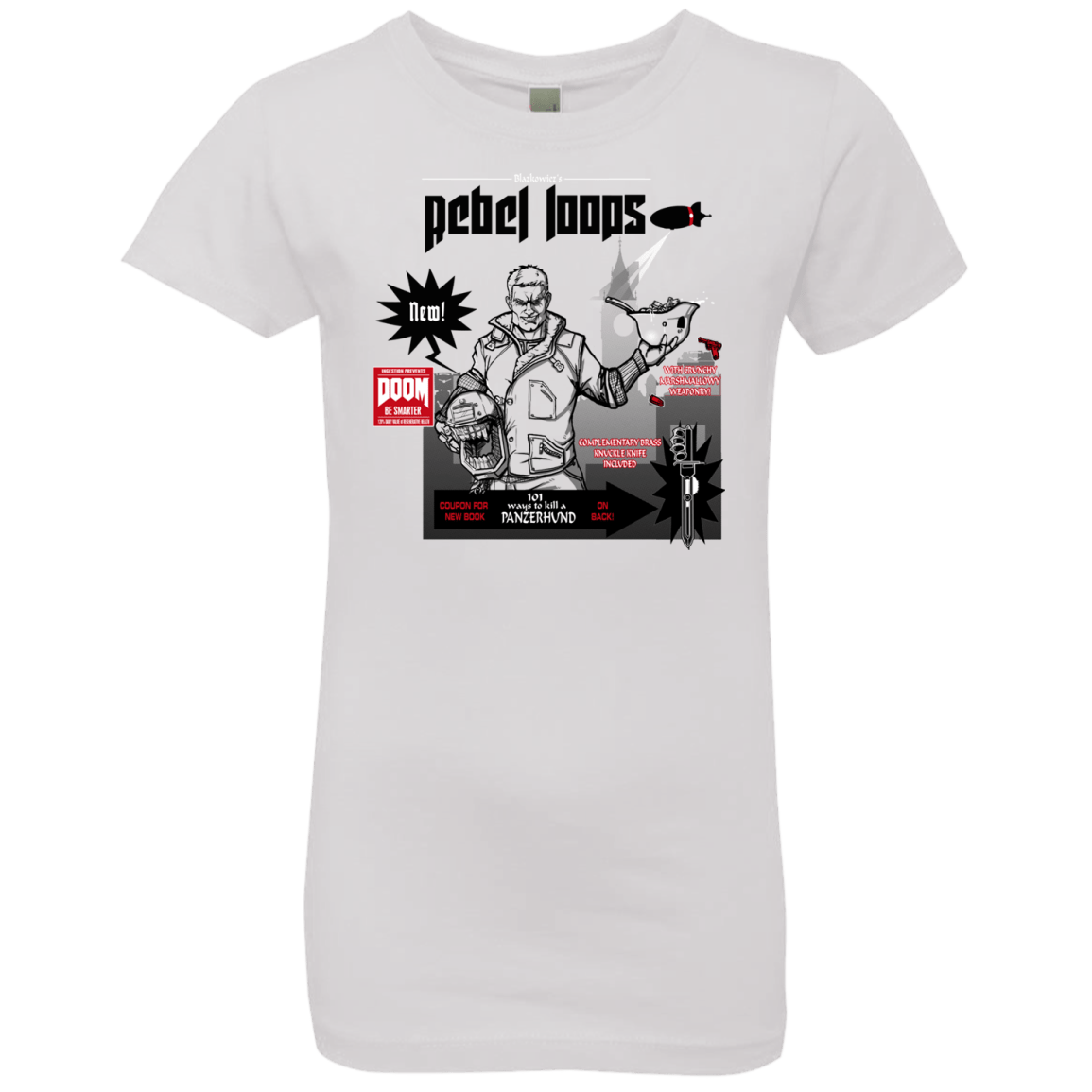 T-Shirts White / YXS Rebel Loops Girls Premium T-Shirt