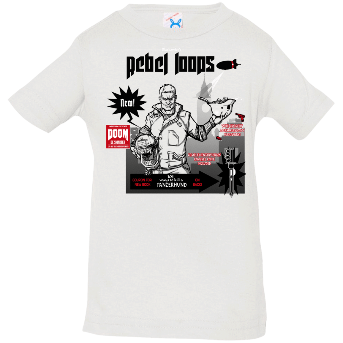 T-Shirts White / 6 Months Rebel Loops Infant Premium T-Shirt