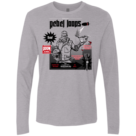 T-Shirts Heather Grey / S Rebel Loops Men's Premium Long Sleeve
