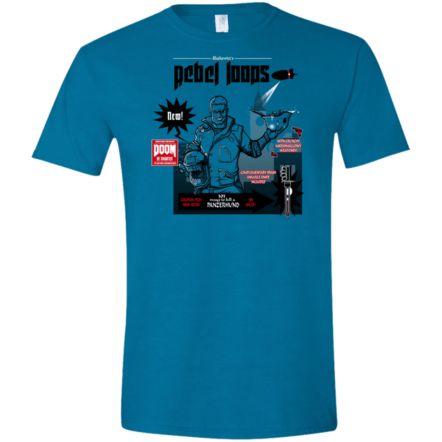 T-Shirts Antique Sapphire / S Rebel Loops Men's Semi-Fitted Softstyle