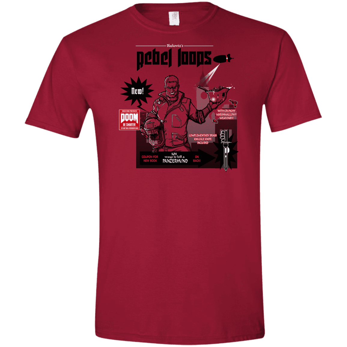 T-Shirts Cardinal Red / S Rebel Loops Men's Semi-Fitted Softstyle