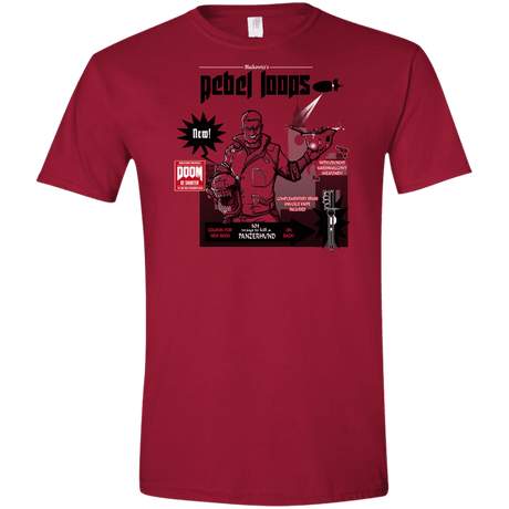 T-Shirts Cardinal Red / S Rebel Loops Men's Semi-Fitted Softstyle