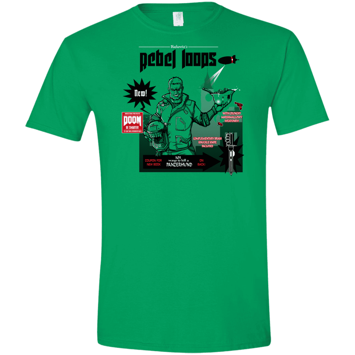 T-Shirts Irish Green / S Rebel Loops Men's Semi-Fitted Softstyle