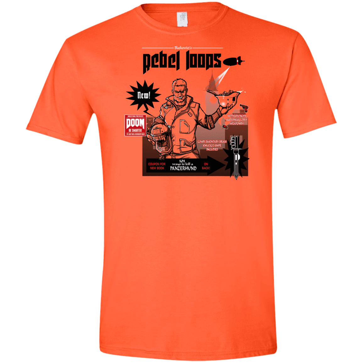 T-Shirts Orange / S Rebel Loops Men's Semi-Fitted Softstyle