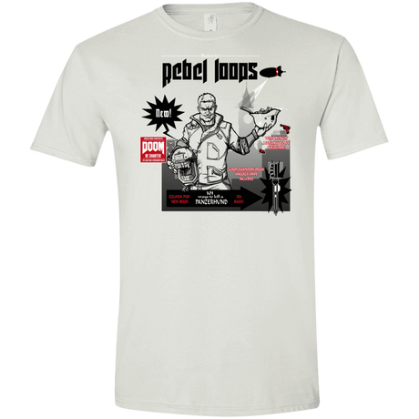T-Shirts White / X-Small Rebel Loops Men's Semi-Fitted Softstyle