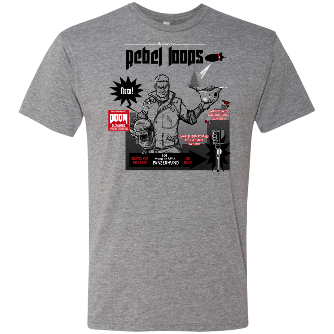 T-Shirts Premium Heather / S Rebel Loops Men's Triblend T-Shirt