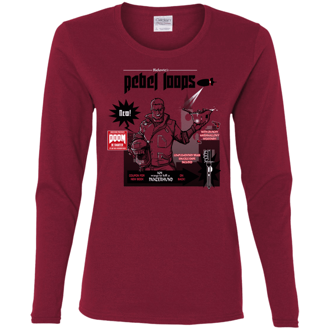 T-Shirts Cardinal / S Rebel Loops Women's Long Sleeve T-Shirt