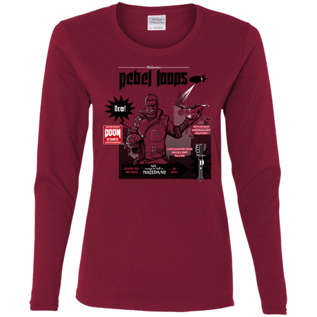 T-Shirts Cardinal / S Rebel Loops Women's Long Sleeve T-Shirt