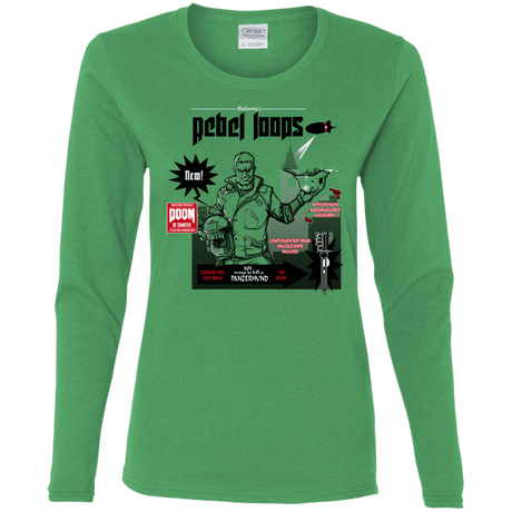 T-Shirts Irish Green / S Rebel Loops Women's Long Sleeve T-Shirt