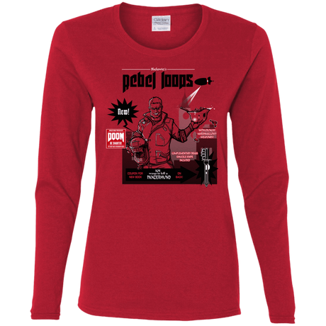 T-Shirts Red / S Rebel Loops Women's Long Sleeve T-Shirt