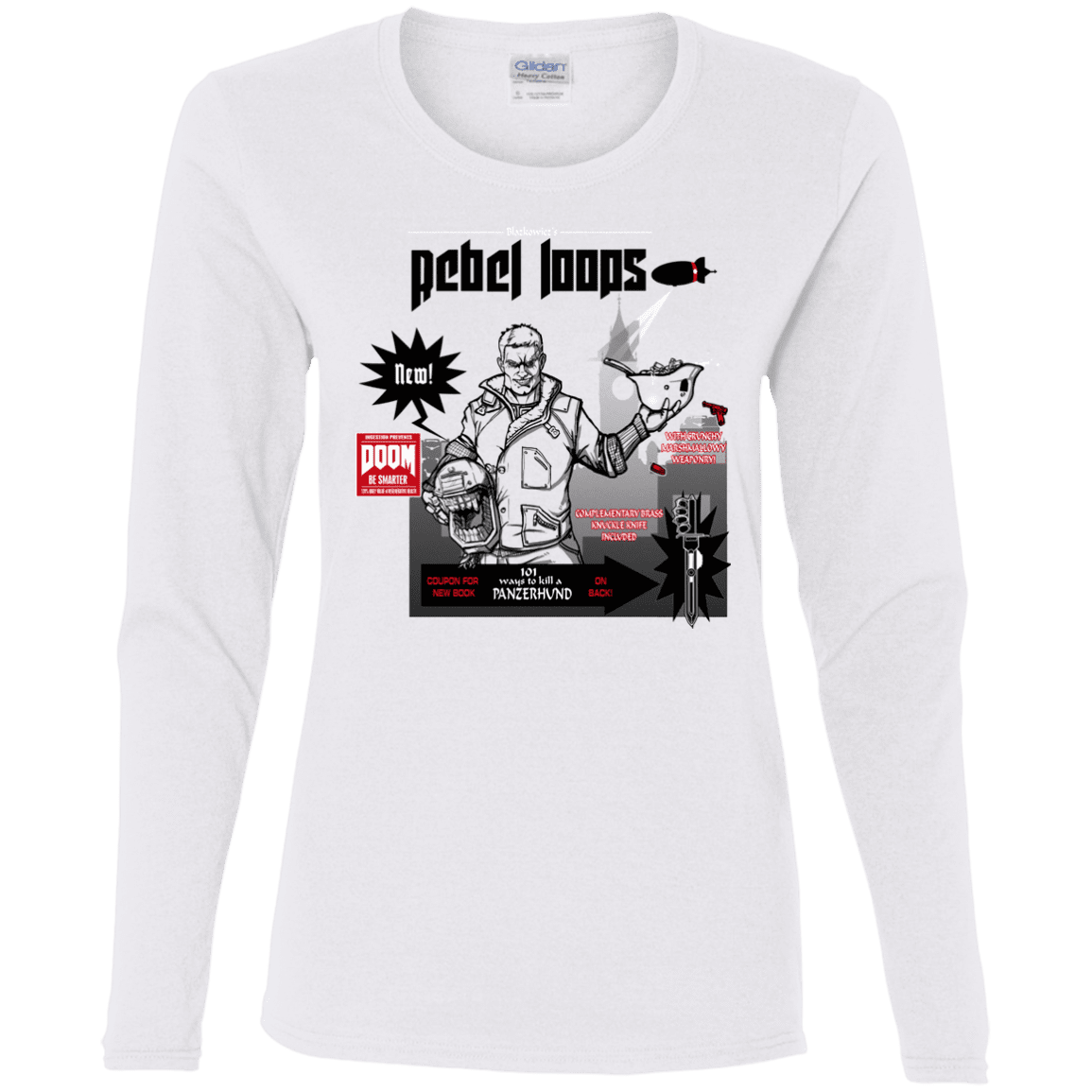 T-Shirts White / S Rebel Loops Women's Long Sleeve T-Shirt