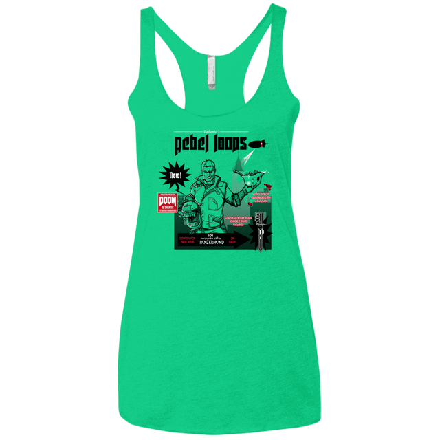 T-Shirts Envy / X-Small Rebel Loops Women's Triblend Racerback Tank