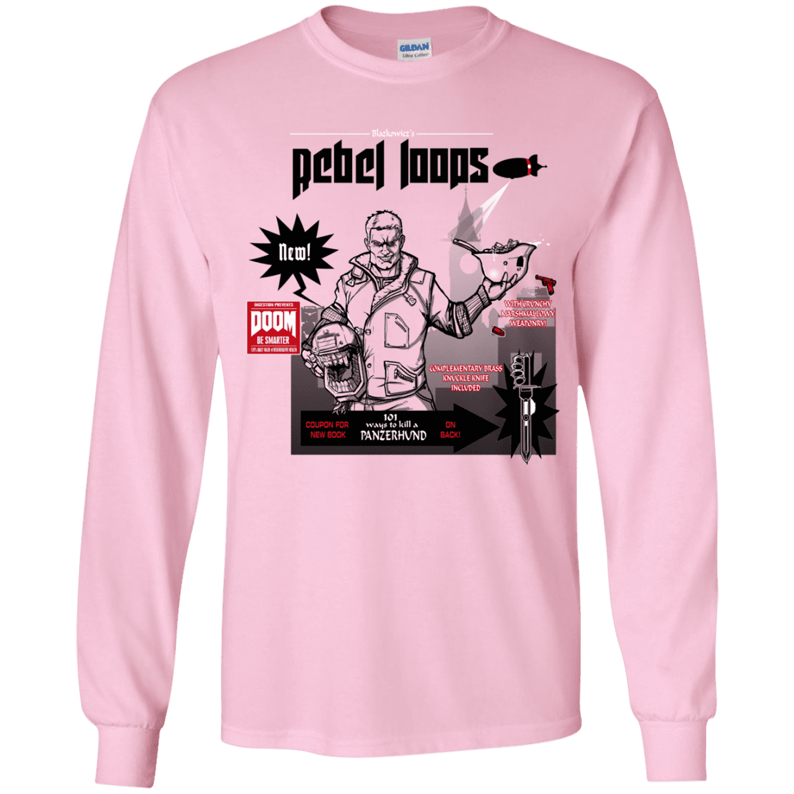 T-Shirts Light Pink / YS Rebel Loops Youth Long Sleeve T-Shirt