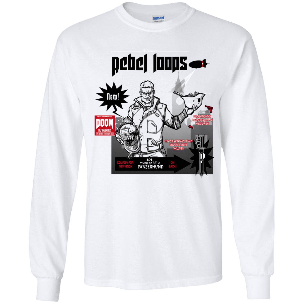 T-Shirts White / YS Rebel Loops Youth Long Sleeve T-Shirt