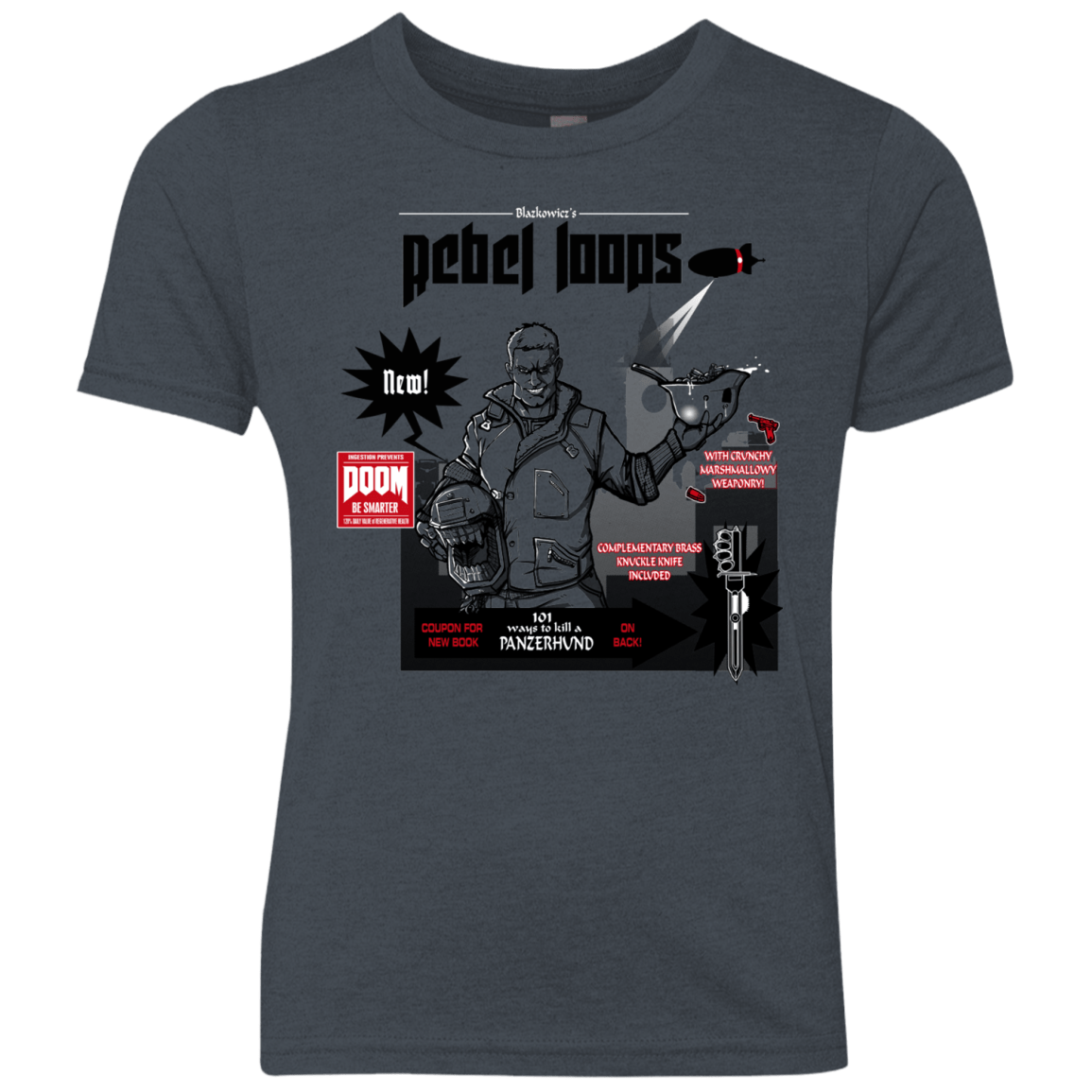 T-Shirts Vintage Navy / YXS Rebel Loops Youth Triblend T-Shirt