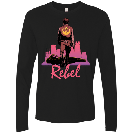 T-Shirts Black / Small Rebel Men's Premium Long Sleeve