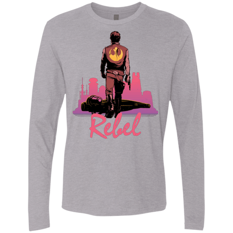 T-Shirts Heather Grey / Small Rebel Men's Premium Long Sleeve