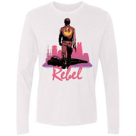 T-Shirts White / Small Rebel Men's Premium Long Sleeve