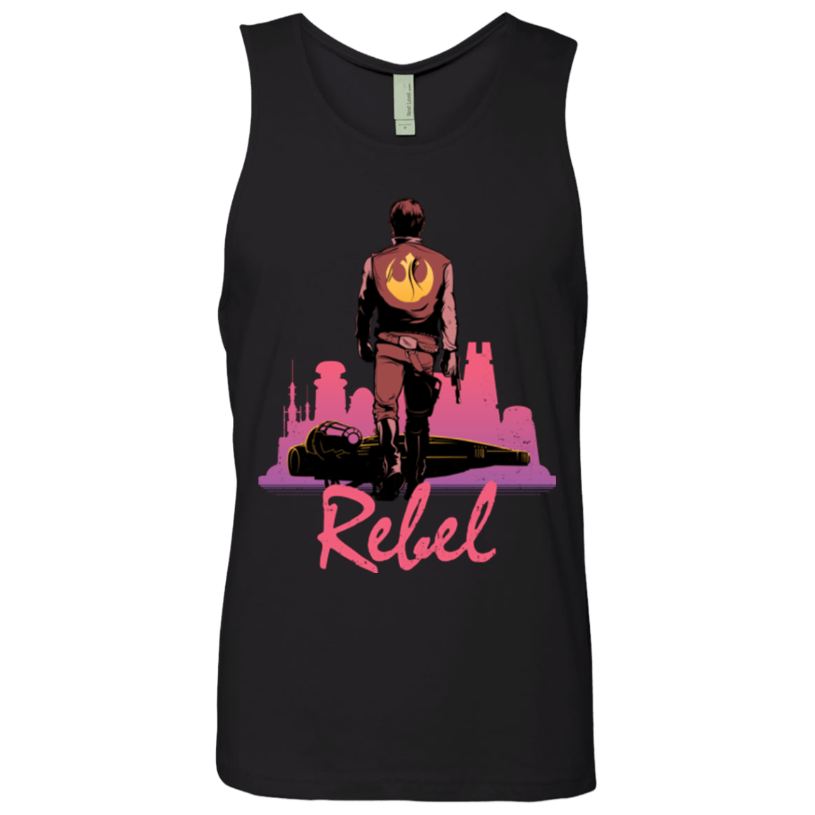 T-Shirts Black / Small Rebel Men's Premium Tank Top