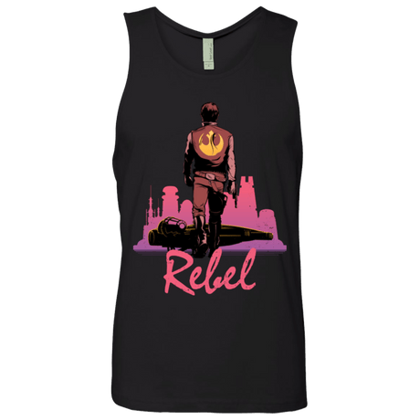 T-Shirts Black / Small Rebel Men's Premium Tank Top