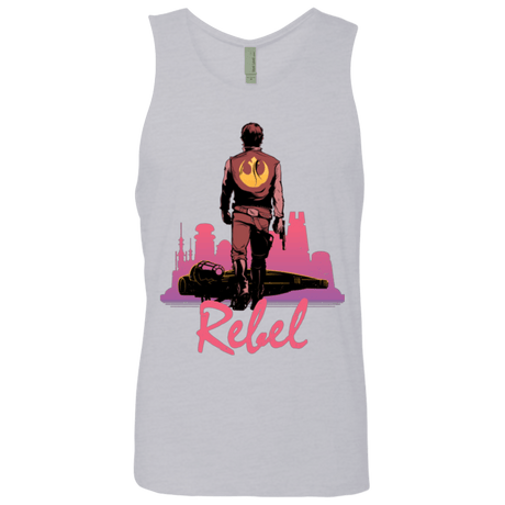 T-Shirts Heather Grey / Small Rebel Men's Premium Tank Top