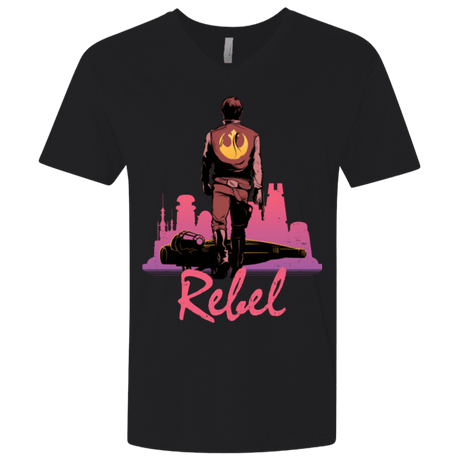T-Shirts Black / X-Small Rebel Men's Premium V-Neck