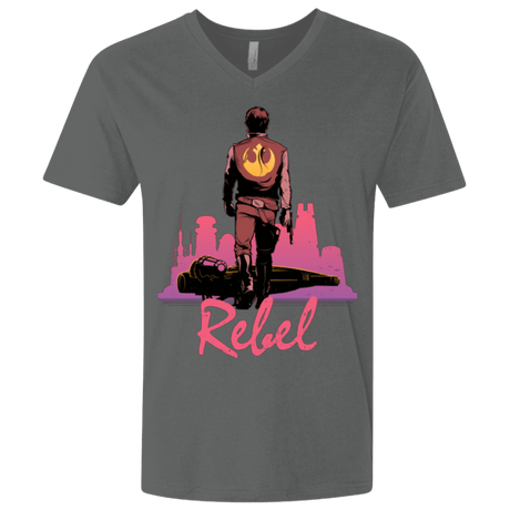 T-Shirts Heavy Metal / X-Small Rebel Men's Premium V-Neck