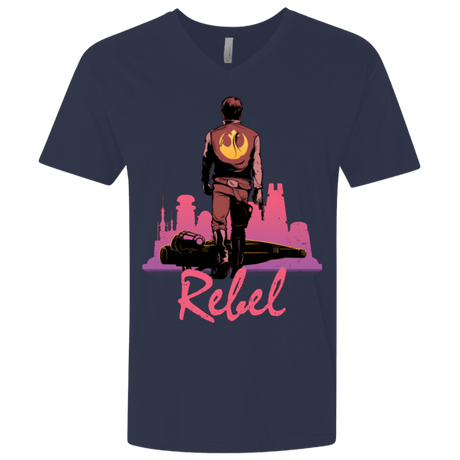 T-Shirts Midnight Navy / X-Small Rebel Men's Premium V-Neck